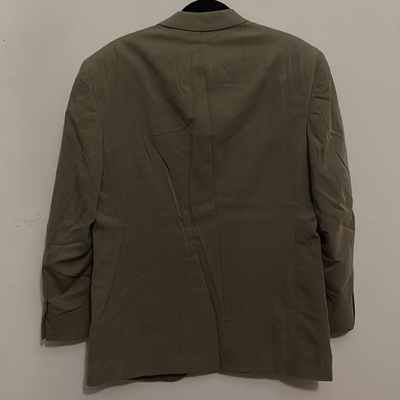 Vintage Jeffrey Banks Olive Green Suit Jacket - Picture 8 of 8